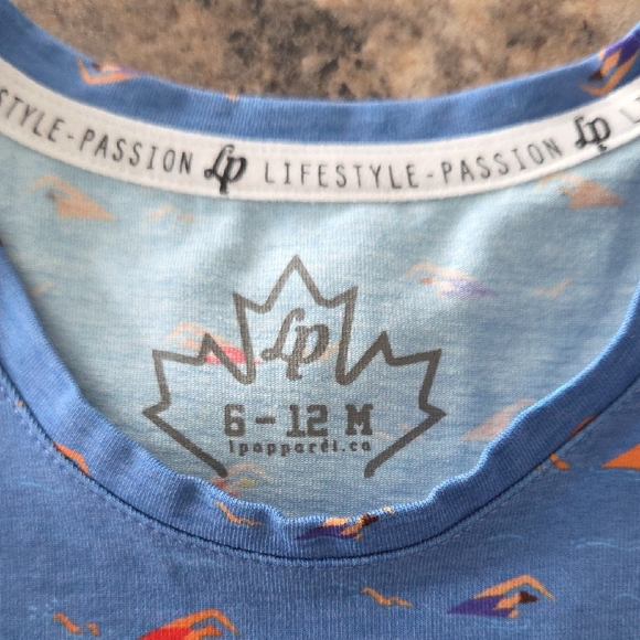 L&P Apparel Size 6-12 Months NEW Blue Kids Tank Top - Picture 4 of 8